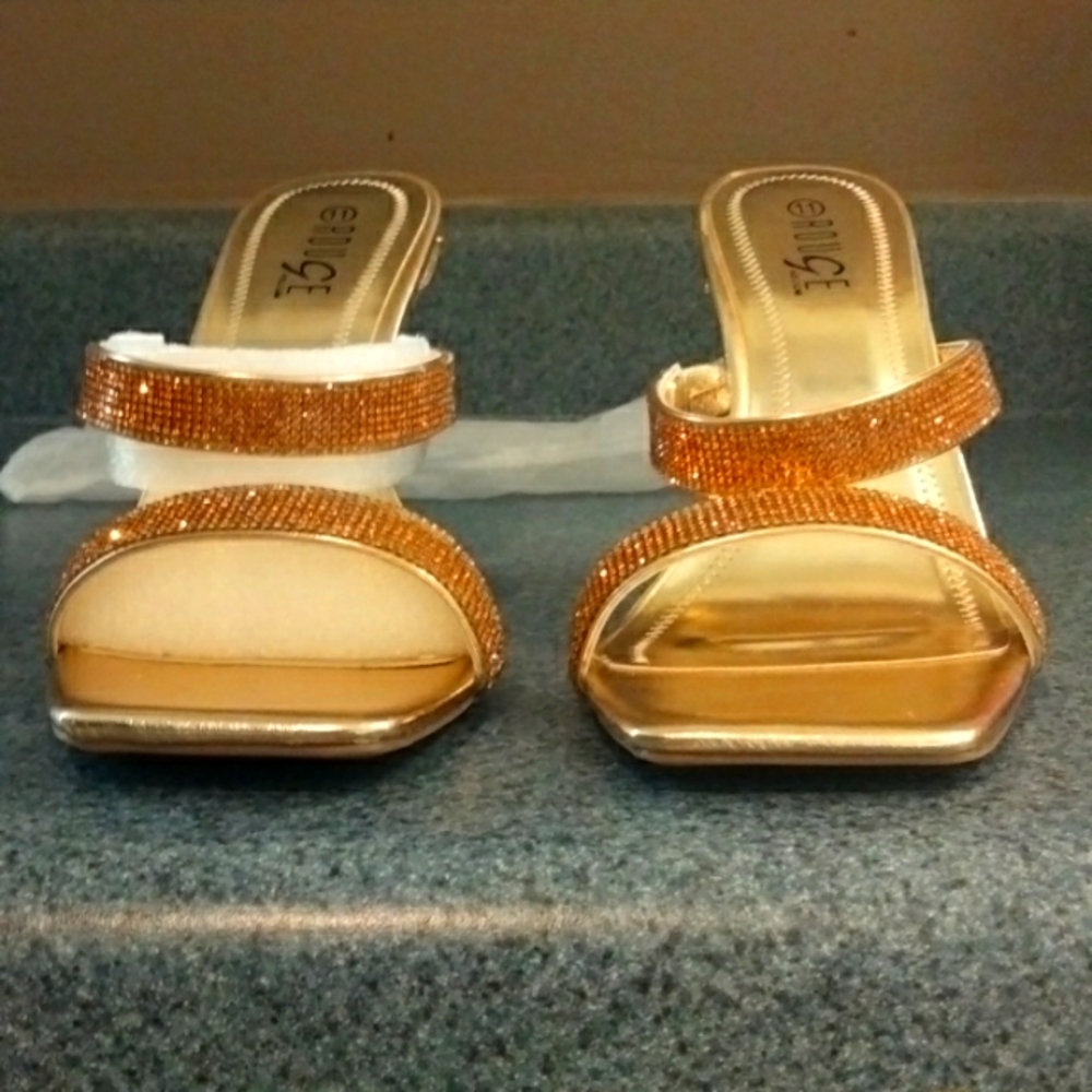 Gold heels